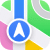 Location pin icon with colorful map background representing dental practice location services.